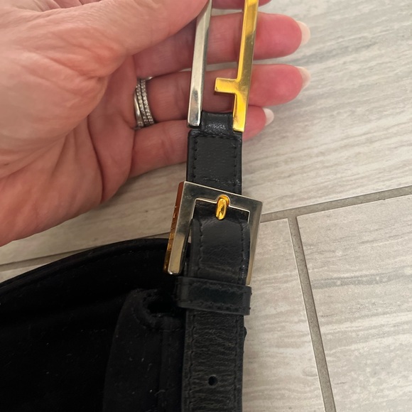 Fendi Shoulder Bag Black Velvet - Picture 7 of 8